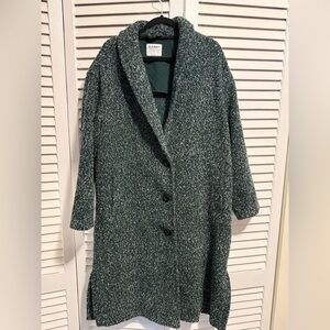 Old Navy Forest Green Textured Coat